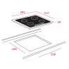 Indukční panel Teka IT 6450 iKNOB BK Černé sklo Indukční panel Teka IT 6450 iKNOB BK Černé sklo