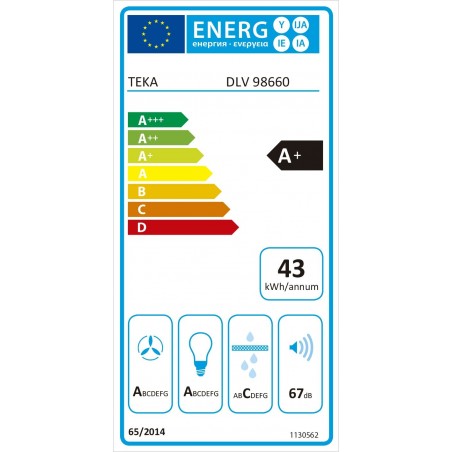 Komínový odsavač par Teka DLV 98660 TOS BK Černá Komínový odsavač par Teka DLV 98660 TOS BK Černá