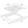 Rustikální plynový panel Teka EH 60 4G AI AL TR CI NTB VN OB Vanilková Rustikální plynový panel Teka EH 60 4G AI AL TR CI NTB VN OB Vanilková