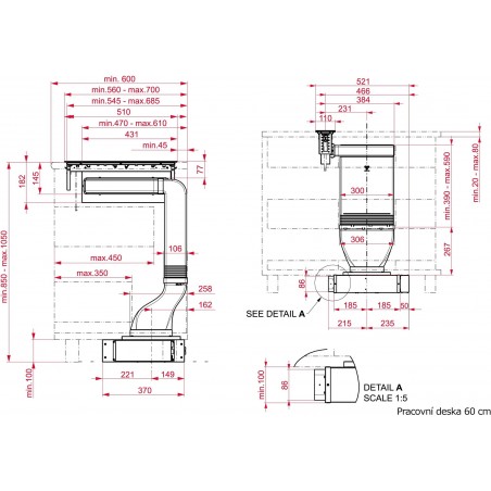 Modulární odsavač par Teka FIH 16760 TOS BK Černá Modulární odsavač par Teka FIH 16760 TOS BK Černá