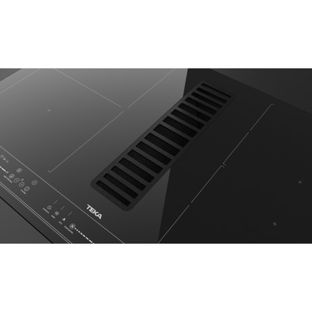 Indukční varná deska s integrovany?m odsavačem par Teka AFF 87601 MST BK Černá